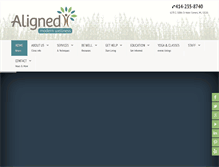 Tablet Screenshot of alignedmodernwellness.com